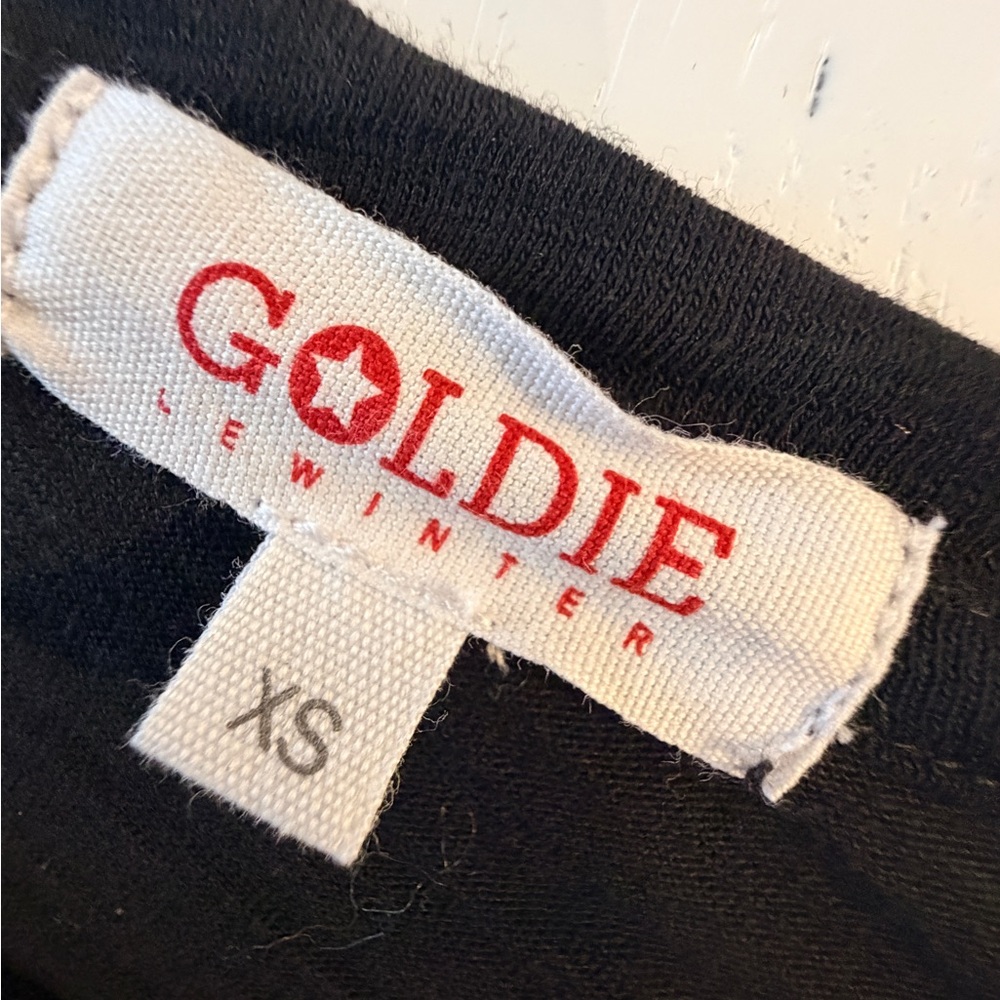Goldie Lewinter goldietees.com black long sleeve xs $99!